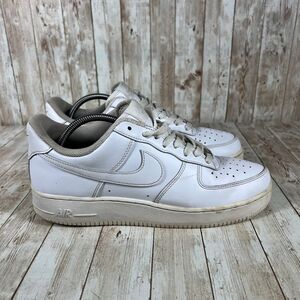 Nike Air Force 1‎ Low Classic White Gray Sneakers Athletic Shoes Size 9.5